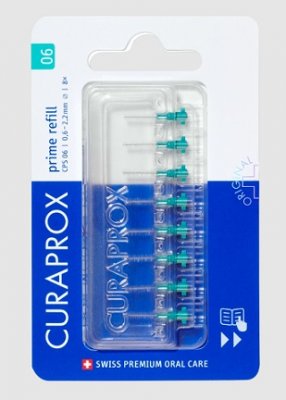 Купить curaprox (курапрокс) набор ершиков межзубных prime refill, cps06 8шт в Кстово