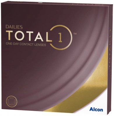 Купить контактные линзы alcon (алкон) dailies total 1, 90 шт, -1,25 (8,5) в Кстово