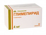 Купить глимепирид, таблетки 4мг, 90 шт в Кстово