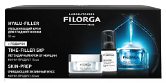 Filorga Hyalu-Filler (Филорга) Набор для лица: крем гладкости 50 мл + крем от морщин 15 мл + мусс 30 мл