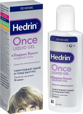 Купить hedrin once (хендрин ванс), средство педикулицидный (от вшей и гнид) жидкий гель, 100мл в Кстово