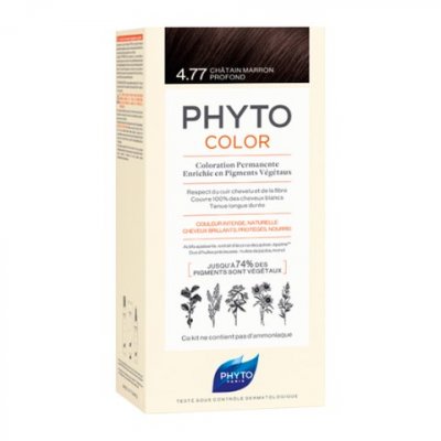 Купить фитосолба фитоколор (phytosolba phyto color) краска для волос оттенок 4,77 насыщенный глубокий каштан в Кстово