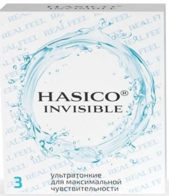 Купить hasico (хасико) презервативы invisible, ультратонкие 3 шт. в Кстово