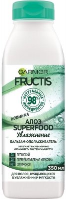 Купить garnier fructis (гарньер фруктис) бальзам-ополаскиватель увлажнение суперфуд алоэ 350мл в Кстово