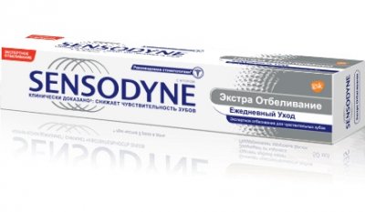 Купить сенсодин (sensodyne) зубная паста экстра отбеливание, 75мл (глаксосмиткляйн, германия) в Кстово