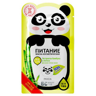Купить биси бьюти кэйр (bc beauty care) маска тканевая для лица питательная панда 25мл в Кстово