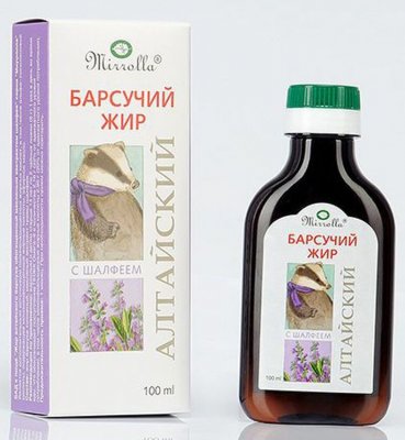 Купить барсучий жир алтайский мирролла с экстр. шалфея, 100мл_бад (мирролла, россия) в Кстово