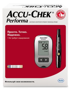 Купить глюкометр accu-chek performa (акку-чек), комплект в Кстово