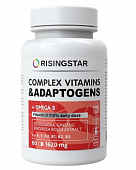 Купить ризингстар (risingstar) комплекс витаминов и адаптогенов с омега-3, капсулы 1620мг, 60 шт бад в Кстово