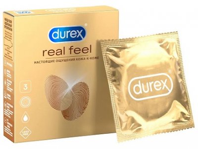Купить durex (дюрекс) презервативы real feel 3шт в Кстово