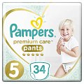 Купить pampers premium care (памперс) подгузники-трусы 5 юниор 12-17кг, 34шт в Кстово