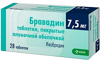 Купить бравадин, таблетки, покрытые пленочной оболочкой 7,5мг, 28 шт в Кстово