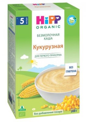 Купить хипп каша, зерн.органич. кукурузная 200г (хипп, австрия) в Кстово