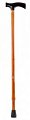 Трость AMCТ25 телескопическая металлическая с ортопедической рукояткой, под дерево