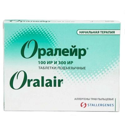 Купить оралейр, таблетки подъязычные 100ир 3 шт + 300ир, 28 шт от аллергии в Кстово