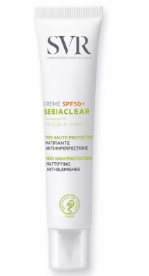 Купить svr sebiaclear (свр) крем для лица солнцезащитный для жирной, проблемной кожи spf50+, 40мл в Кстово