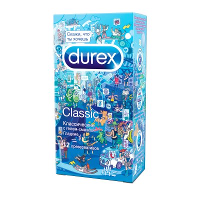 Купить durex (дюрекс) презервативы classic, 12 шт doodle в Кстово