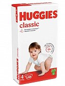 Купить huggies (хаггис) подгузники классик 4 7-18кг 68шт в Кстово