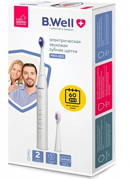 B.Well (Би Велл) Электрическая зубная щетка PRO-850 белая