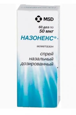 Купить назонекс, спрей назальный дозированный 50мкг/доза, 60доз от аллергии в Кстово