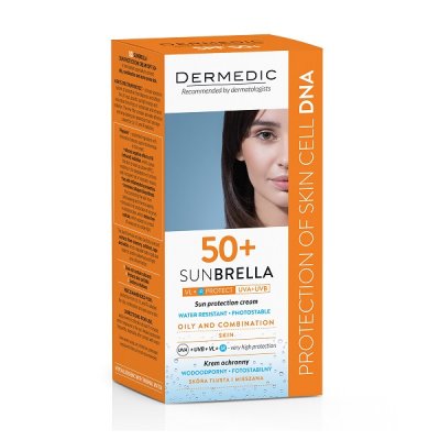 Купить dermedic sunbrella (дермедик) солнцезащитный крем для жирной и комбинированной кожи spf50+, 50г в Кстово