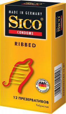 Купить sico (сико) презервативы ribbed ребристые 12шт в Кстово