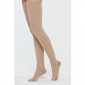 Чулки до бедра 2 класс компрессии размер 3 кремовые, пара