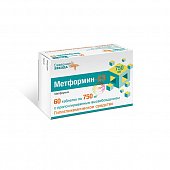 Купить метформин-сз, таблетки с пролонгированным высвобождением 750мг, 60 шт в Кстово