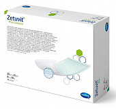 Купить silicone plus zetuvit (цетувит) повязка суперабсорбирующая с контактным слоем из силикона 20см х25см, 10шт в Кстово