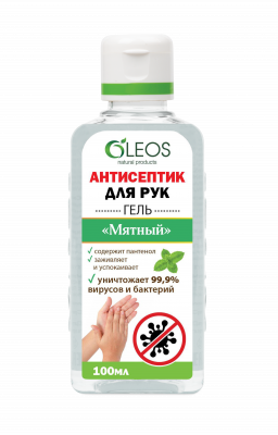Купить oleos (олеос) антисептик для рук мятный 100мл в Кстово