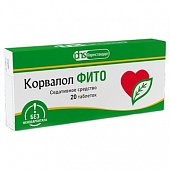 Купить корвалол фито, таблетки 116 мг+28 мг+164 мг, 20шт в Кстово