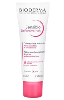 Купить bioderma sensibio defensive (биодерма сенсибио) крем для чувствительной кожи лица насыщенный 40мл в Кстово