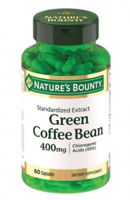 Купить nature's bounty (нэйчес баунти) зеленые кофейные зерна 400мг, капсулы 525мг 60 шт бад в Кстово