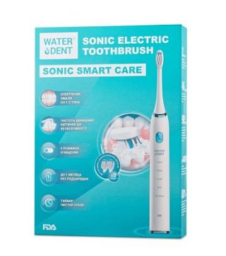 Waterdent Sonic Smart Care (Вотердент) зубная щетка электрическая звуковая для взрослых