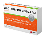 Купить дротаверин-велфарм, таблетки 40мг, 20 шт в Кстово