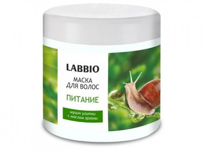 Купить labbio (лаббио) маска для волос питание с муцином улитки и маслом арганы, 500мл в Кстово