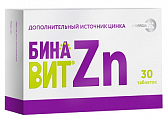Купить бинавит цинк, таблетки покрытые оболочкой 30шт бад в Кстово