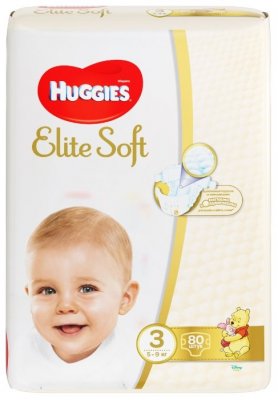 Купить huggies (хаггис) подгузники elitesoft 3, 5-9кг 80 шт в Кстово