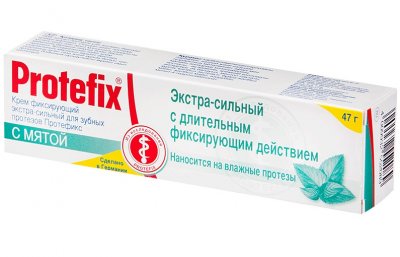 Купить протефикс (protefix) крем для фиксации зубных протезов мята 40мл в Кстово