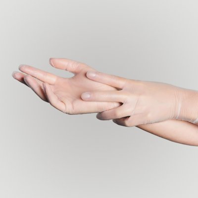 Купить перчатки sf gloves диагностические виниловые нестерильные неопудрен размер l, 50 пар, прозрачные в Кстово