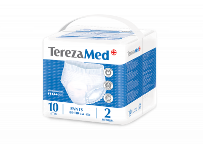 Купить terezamed (терезамед), трусы подгузники для взрослых medium, размер 2 10 шт в Кстово