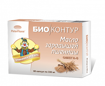 Масло зародышей пшеницы, капсулы 330мг, 60 шт БАД
