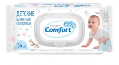Купить смарт беби комфорт (smart baby comfort) салфетки влажные для детей, 54 шт в Кстово
