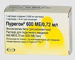 Купить пурегон, раствор для подкожного введения 600ме/0,72мл, картридж 0,75мл в Кстово