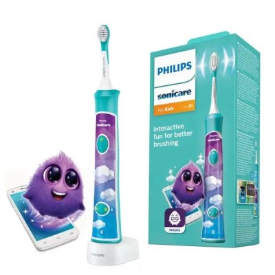 Купить электрическая зубная щётка philips sonicare for kids (филипс) hx6322/04 с мобильным приложением в Кстово