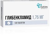 Купить глибенкламид, таблетки 1,75мг, 120 шт в Кстово