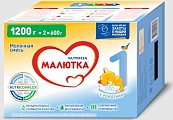 Купить малютка 1 смесь сухая молочная с рождения, 1200г в Кстово