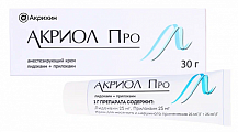 Купить акриол про, крем для местного и наружного применения 2,5%+2,5%, туба 30г в Кстово