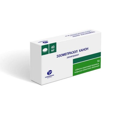 Купить эзомепразол-канон, таблетки кишечнорастворимые, покрытые пленочной оболочкой 40мг, 14 шт в Кстово