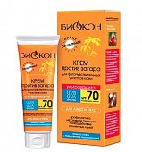 Купить биокон солнце крем против загара для чувствительной кожи ультразащита, 75мл spf70 в Кстово